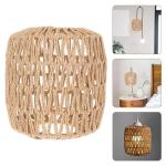 Handmade Woven Rattan Chandelier Lampshade Decor