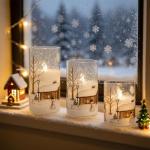DRomance Snowman Flameless Candles with Remote and Timer
