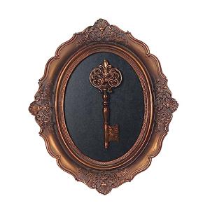 Vintage Wall Sculpture with Intricate Key Design