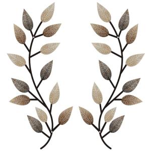 2-Piece Olive Branch Metal Wall Art Decor