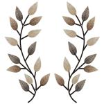 2-Piece Olive Branch Metal Wall Art Decor