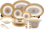 Elegant 44-Piece Mosaic Dinnerware Set for 6