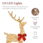 4ft Lighted Christmas Deer Family Set for Outdoors