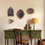 Vintage Wall Sculpture with Intricate Key Design