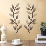 2-Piece Olive Branch Metal Wall Art Decor