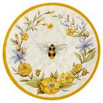 Bee Sweet 12-Piece Melamine Dinnerware Set for 4