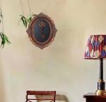 Vintage Wall Sculpture with Intricate Key Design