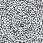 Coastal Black and White Capiz Shell Coffee Table