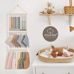 Neutral Baby Bibs and Pacifier Clip Organizer
