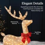 4ft Lighted Christmas Deer Family Set for Outdoors