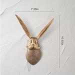 Gold Rabbit Head Wall Decor for Home or Office