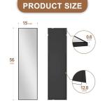 Delma Full Length Standing Mirror with Aluminum Frame
