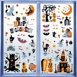 Halloween Window Stickers - 10 Sheets for Decor