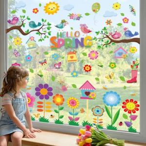 9 Spring Window Clings for Home and Classroom