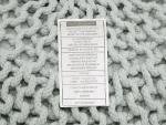 Knitted Cotton Round Pouf Ottoman - Ash Grey