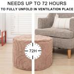 Soft Foam Ottoman Footrest with Removable Cover