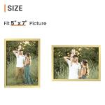 Upsimples Set of 3 Gold 5x7 Picture Frames