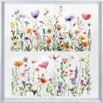 Colorful Floral Window Clings - Spring Flower Stickers