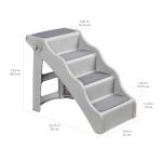 Pet Stairs for Small Dogs and Cats, Grey