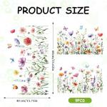 Colorful Floral Window Clings - Spring Flower Stickers