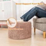 Soft Foam Ottoman Footrest with Removable Cover