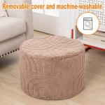 Soft Foam Ottoman Footrest with Removable Cover