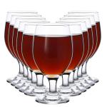 12 Clear Stemmed Glasses for All Beverages