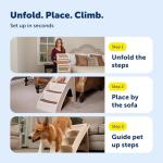 CozyUp Portable Folding Pet Stairs - 20 Inches