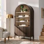 Modway Nolan Tall Arched Storage Cabinet - Dark Walnut