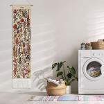 Vintage Botanical Tassel Wall Tapestry 52 x 13