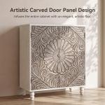 Stylish 32" Gray Sideboard Buffet Cabinet