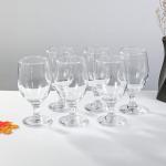 12 Clear Stemmed Glasses for All Beverages