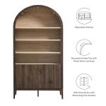 Modway Nolan Tall Arched Storage Cabinet - Dark Walnut