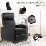 Sweetcrispy Adjustable Massage Recliner Chair, Black