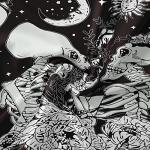 Black and White Skull Tapestry for Dark Decor