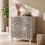 Stylish 32" Gray Sideboard Buffet Cabinet