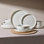 Famiware Milkyway 12-Piece Dinnerware Set, White