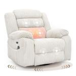 Swivel Recliner with Massage, Heat, and USB