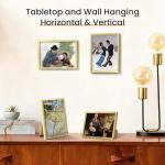 Upsimples Set of 3 Gold 5x7 Picture Frames