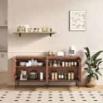 Set of 2 Modern Accent Storage Cabinets