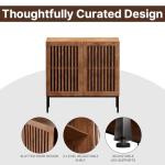 Set of 2 Modern Accent Storage Cabinets