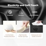 Black Leather Recliner Chair with Lumbar Support