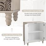 Stylish 32" Gray Sideboard Buffet Cabinet