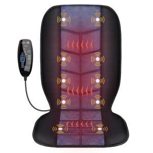 CILI Heated Massage Chair Pad with 10 Vibration Modes