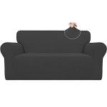 Dark Gray Stretch Sofa Slipcover for Loveseat