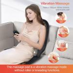 CILI Heated Massage Chair Pad with 10 Vibration Modes