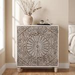 Stylish 32" Gray Sideboard Buffet Cabinet