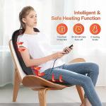 CILI Heated Massage Chair Pad with 10 Vibration Modes
