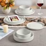 Herogo 24-Piece Stoneware Dinnerware Set for 6