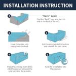 Black Stretch Loveseat Sofa Slipcover for Pets